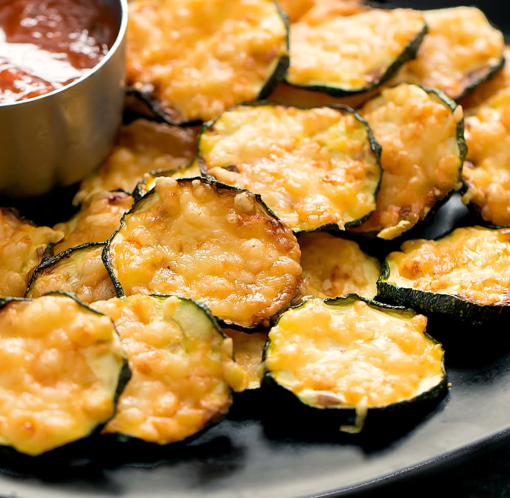 Air Fryer Parmesan Zucchini Crisps