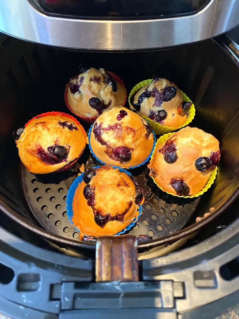 Air Fryer Blueberry Muffins