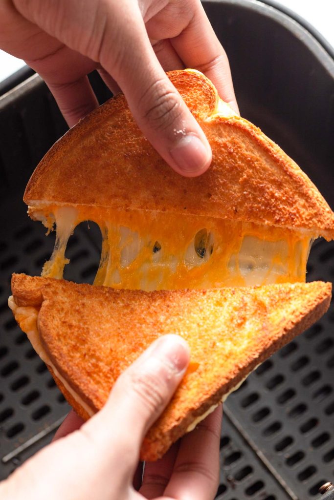 Perfect Air Fryer Grilled Cheese