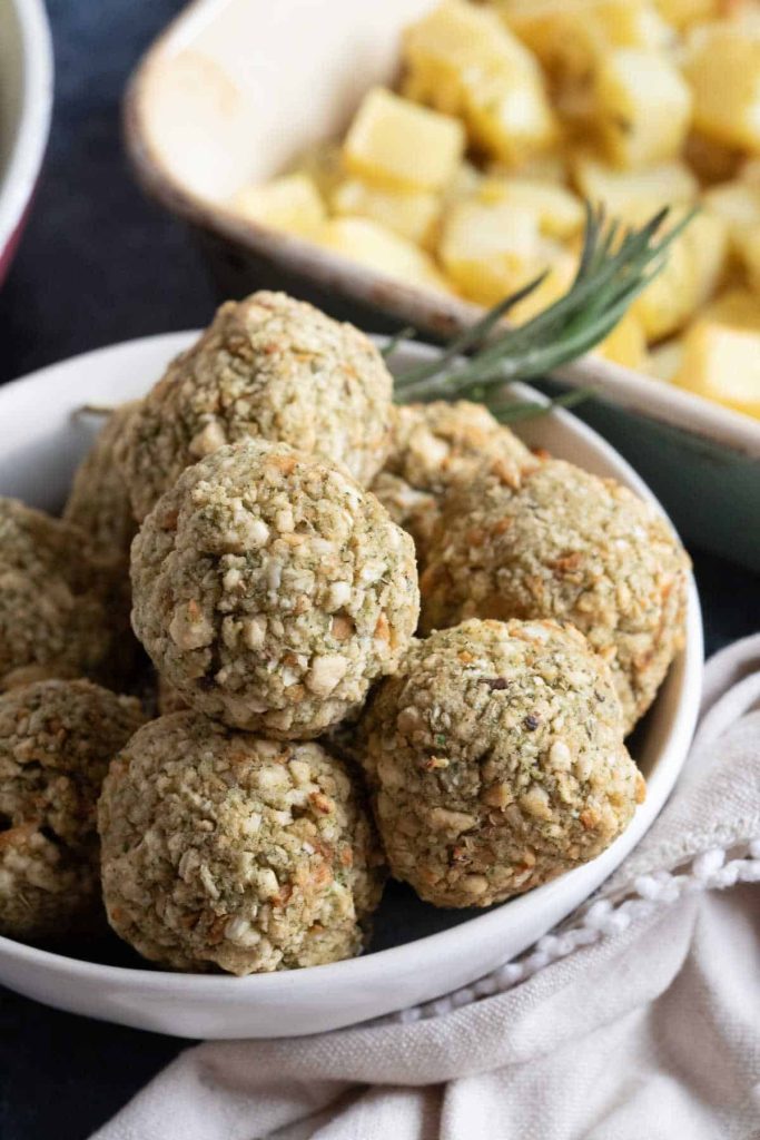Easy Air Fryer Stuffing Balls