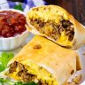 Air Fryer Breakfast Burrito with Sausage