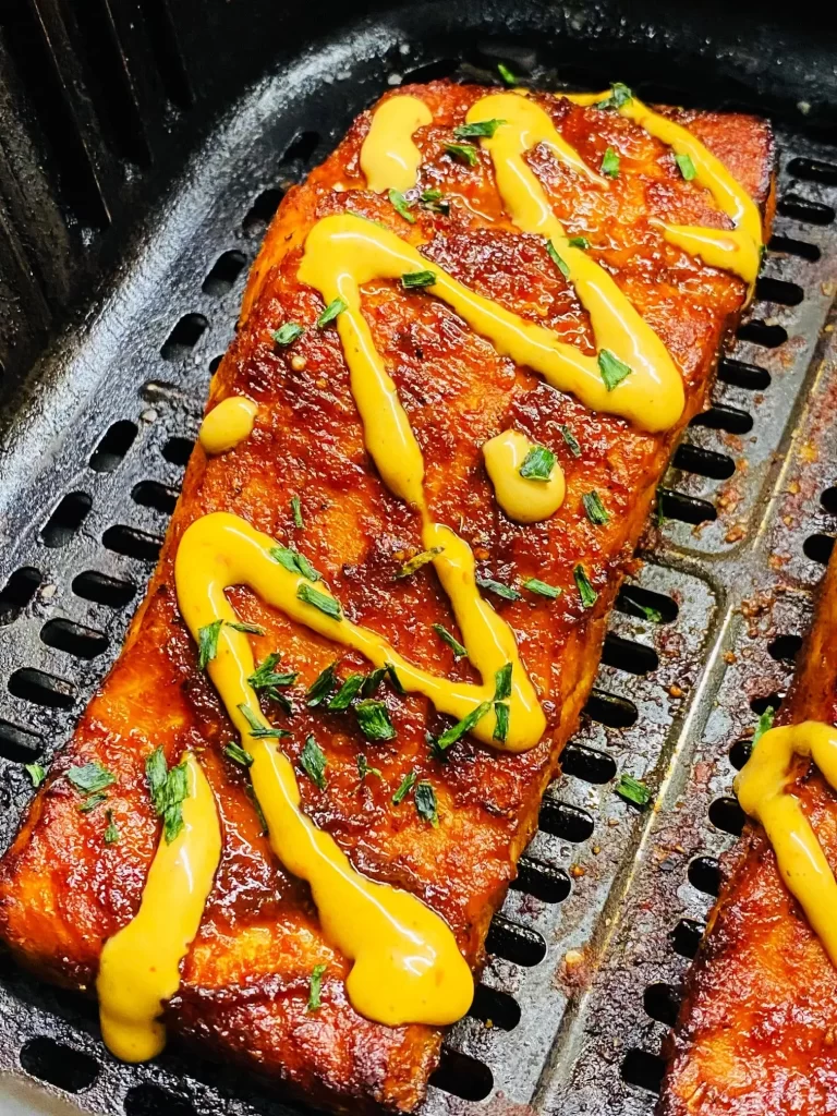 Air Fryer Harissa Salmon