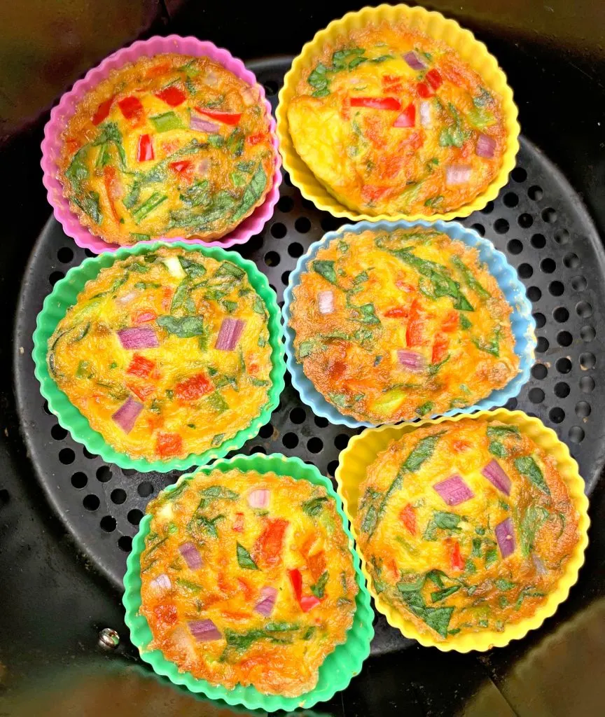 Air Fryer Bacon and Egg Bite Cups