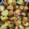Air Fryer Roasted Potatoes and Bacon