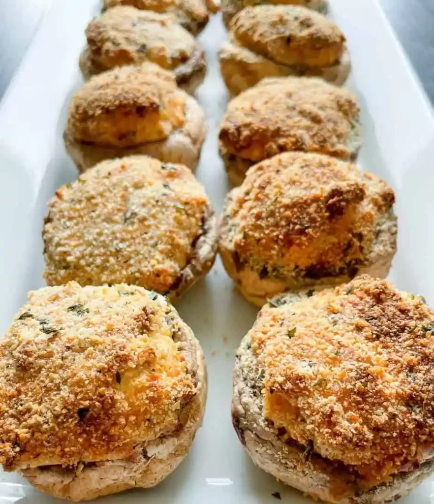Air Fryer Stuffed Mushrooms