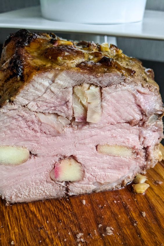 Air Fryer Pork Roast with Apples