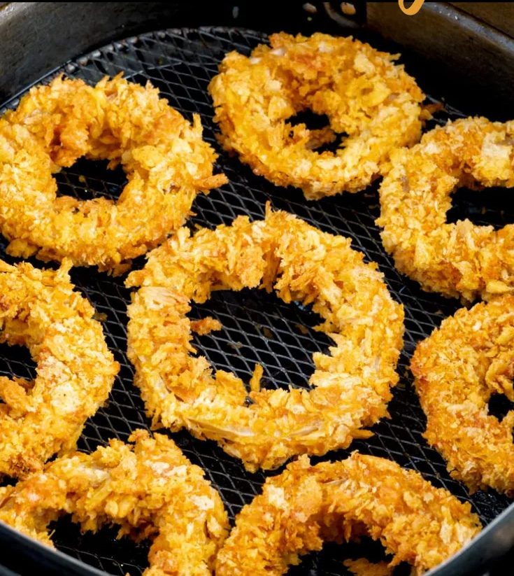 Crispy Homemade Air Fryer Onion Rings