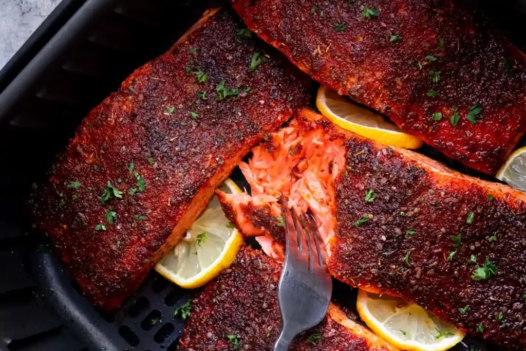 Air Fryer Blackened Salmon