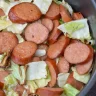 Air Fryer Cabbage and Sausage