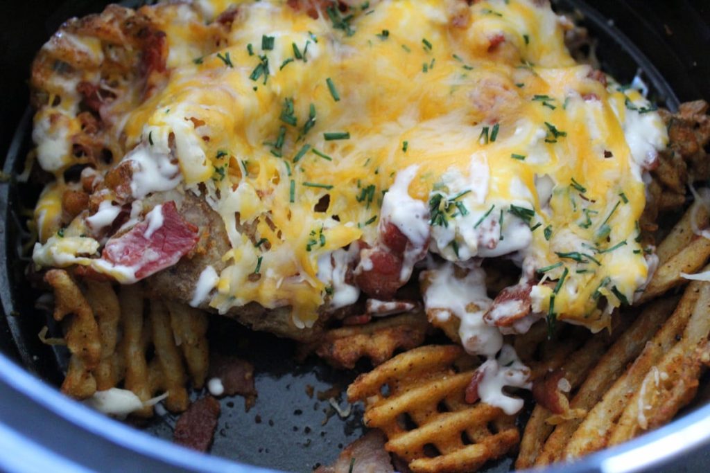 Air Fryer Loaded Waffle Fries