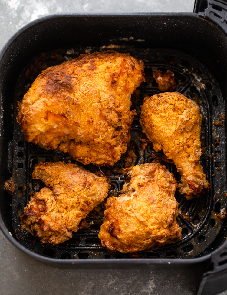 Air fryer buttermilk fried chicken