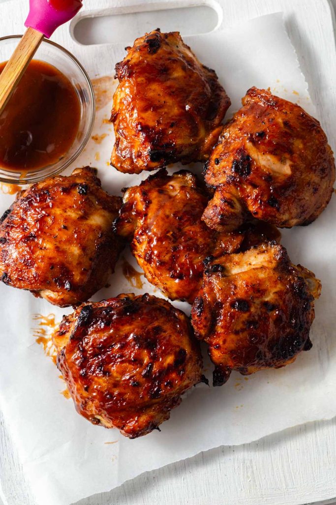 Air Fryer BBQ Chicken Thighs