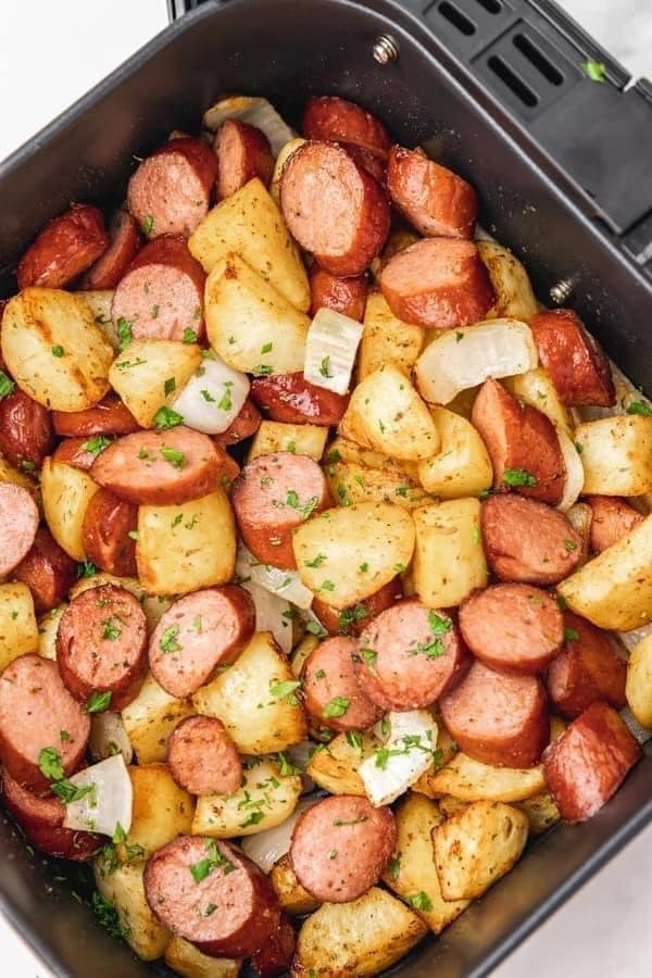 Air Fryer Sausage and Potatoes