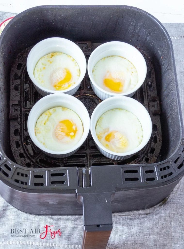 Perfect air fryer poached eggs