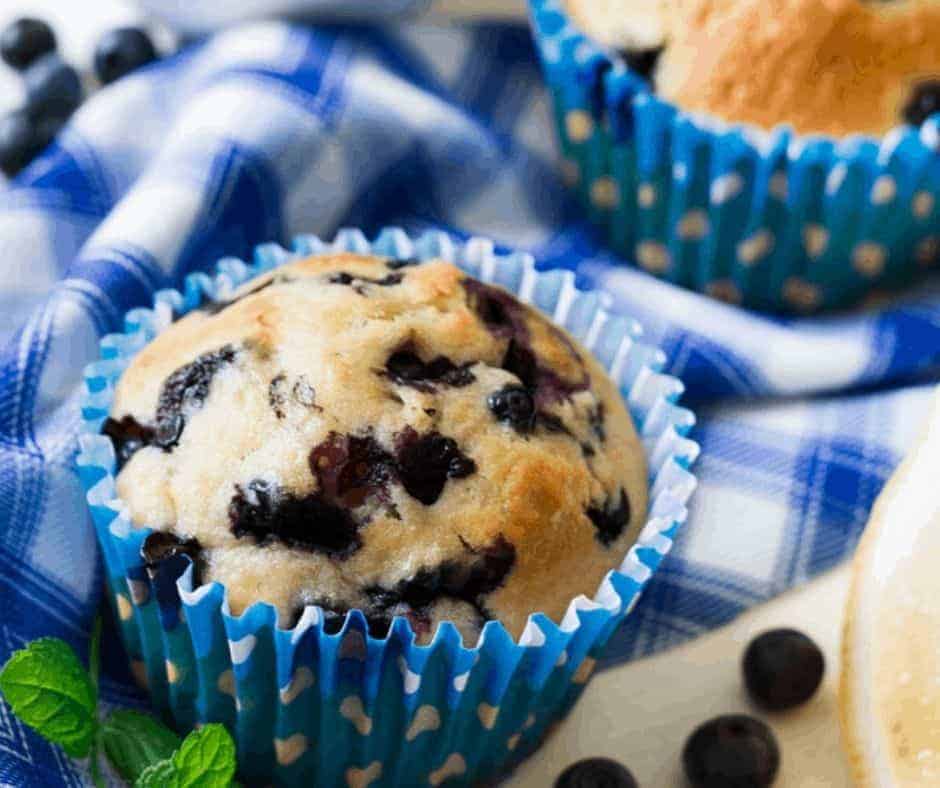Air Fryer Blueberry Lemon Muffins