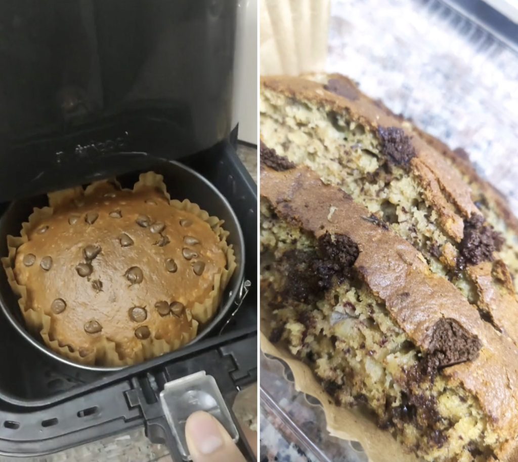 Air Fryer Banana Cake Recipe