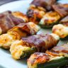 Air Fryer Jalapeno Poppers – Bacon Wrapped