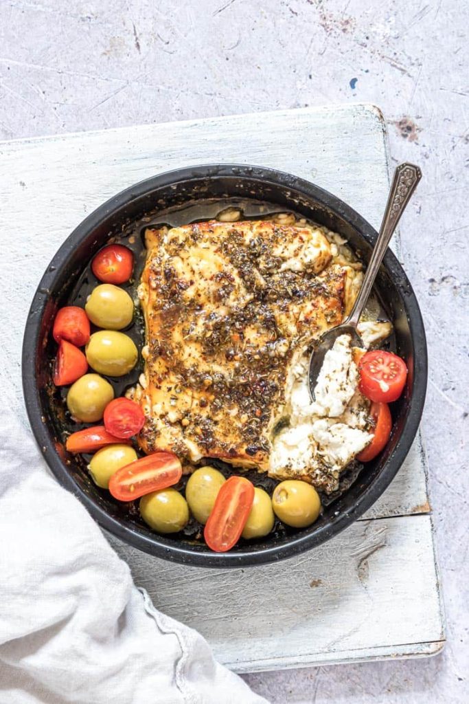 Air Fryer Baked Feta Cheese