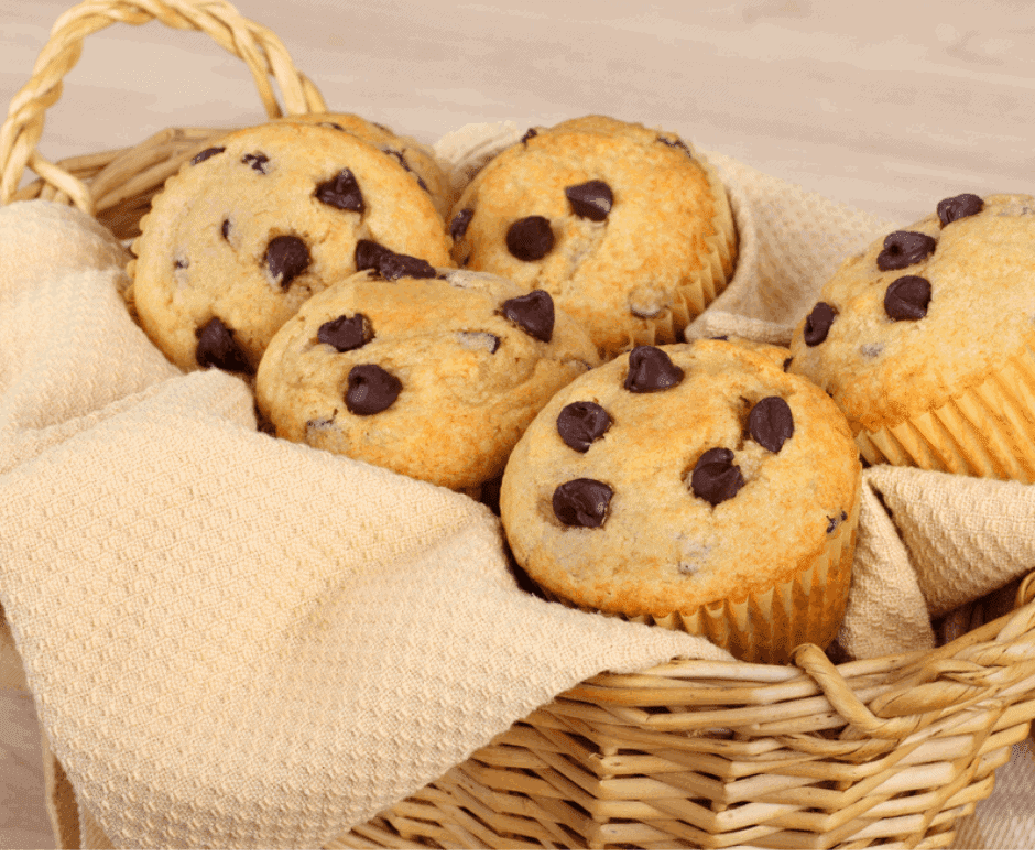 Air Fryer Chocolate Chip Muffins