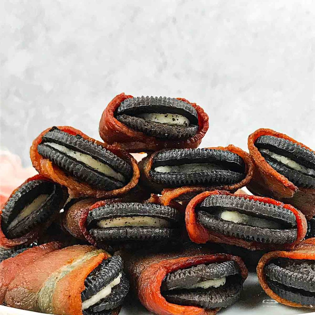 Air fryer Bacon wrapped Oreos Recipe