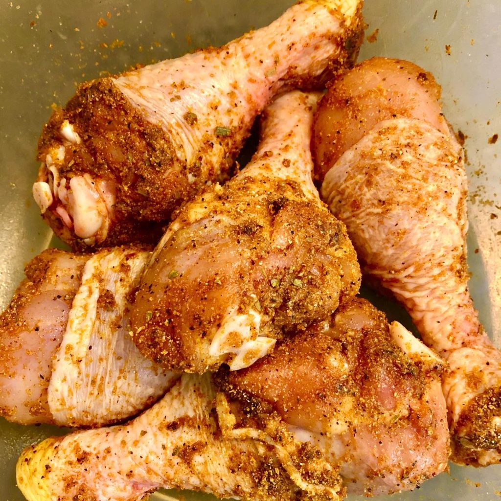 BBQ Air Fryer Chicken Legs