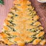 Spinach Artichoke Dip Pull Apart Christmas Bread