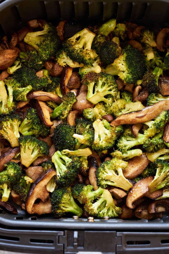 Air Fryer Broccoli And Mushrooms Recipe