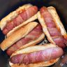 Bacon Wrapped Hot Dogs In Air Fryer