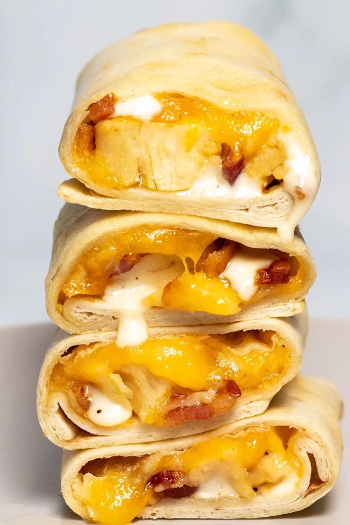Easy Air Fryer Chicken Bacon Ranch Wraps
