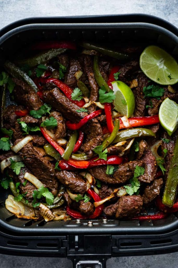 Air Fryer Steak Fajitas