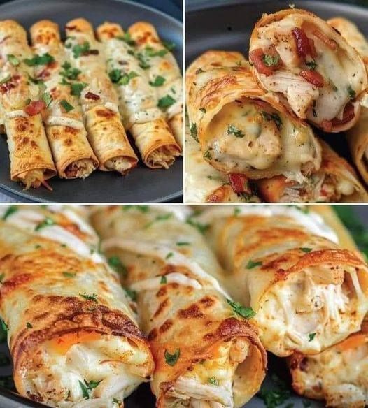 Gourmet Chicken Ranch Roll-Ups in the Air Fryer