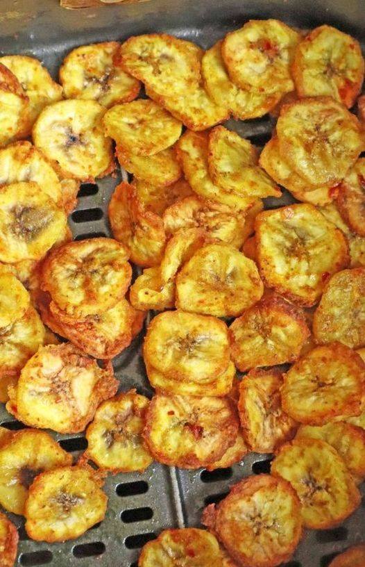Air fryer banana chips