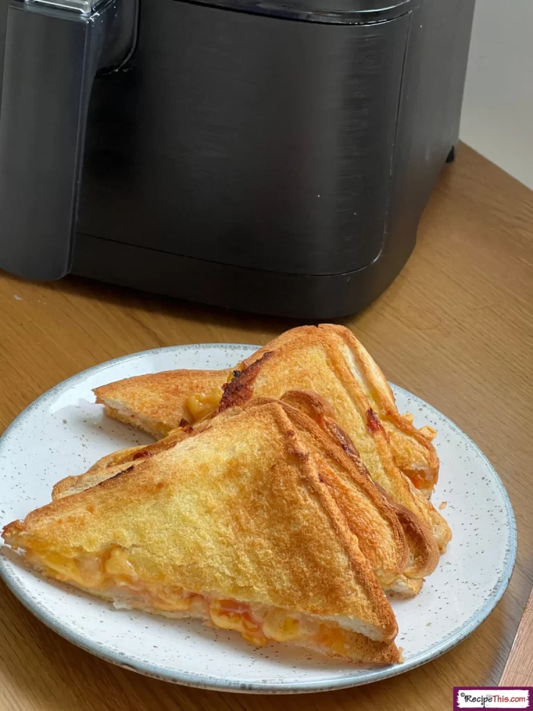 Air Fryer Cheese and Bean Toastie
