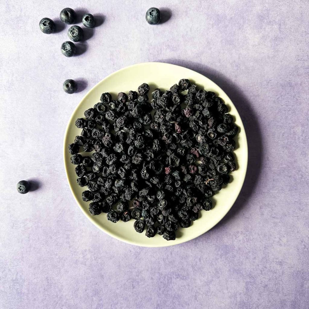 Air Fryer Dehydrated Blueberries