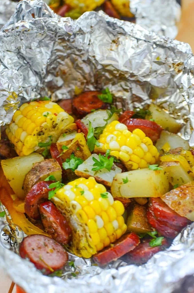 Air Fryer Sausage Foil Packets