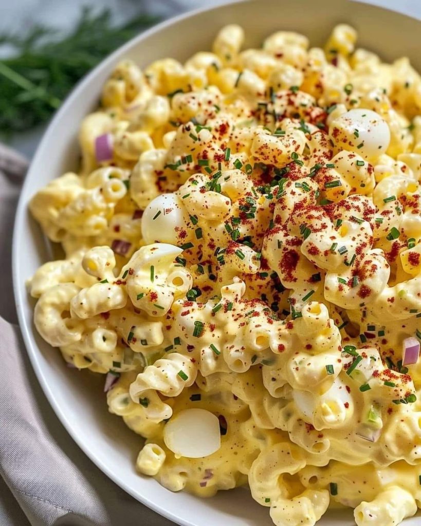 DEVILED EGG MACARONI SALAD