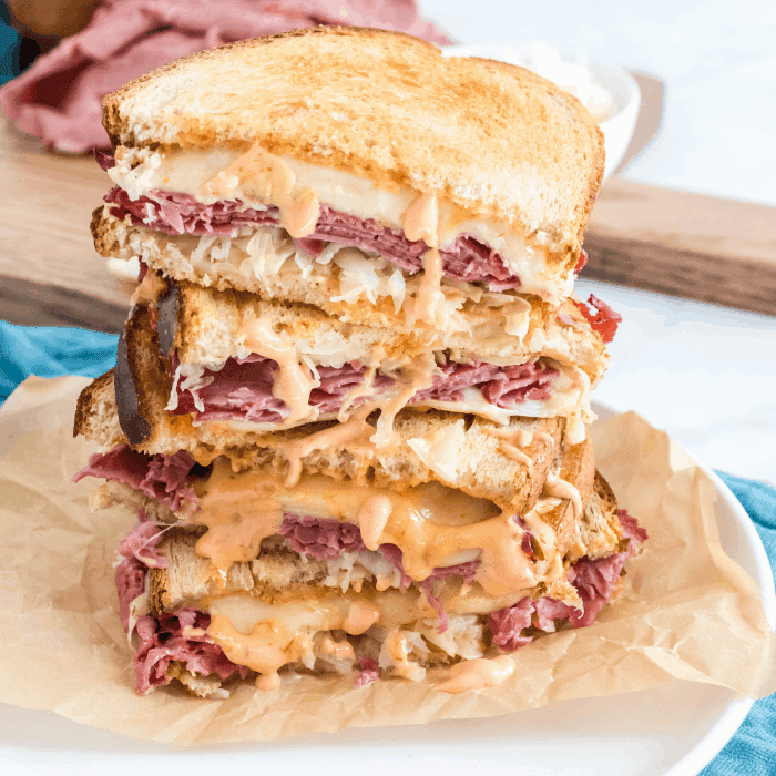Air Fryer Reuben Sandwich