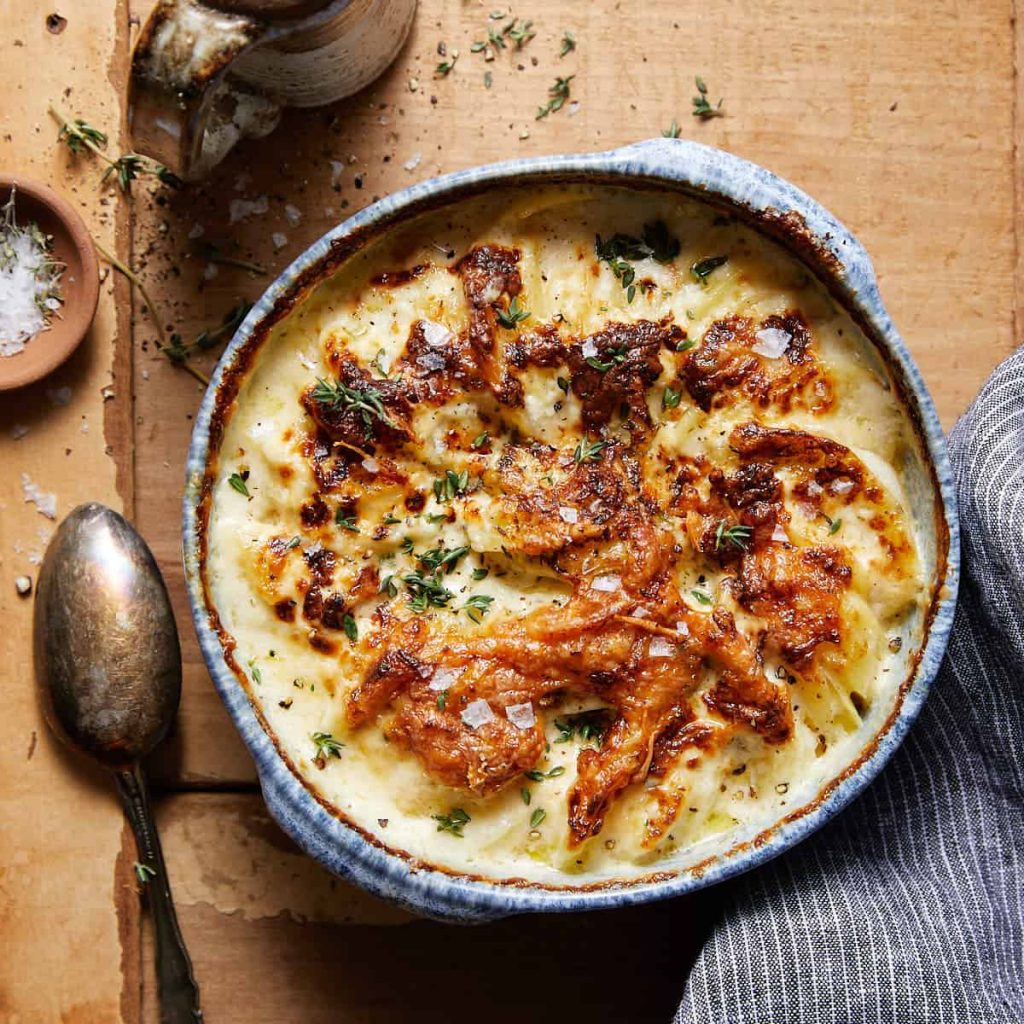 Air Fryer Au Gratin Potatoes