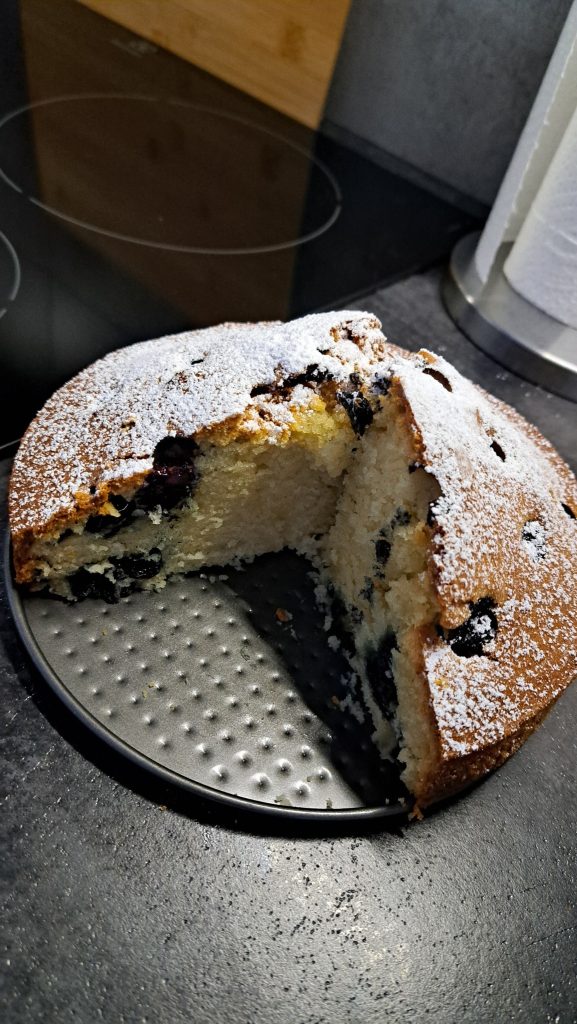 Air Fryer Blueberry Cake