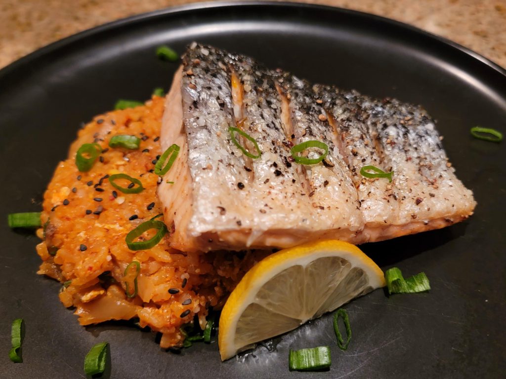 Air Fryer Crispy Skin Salmon