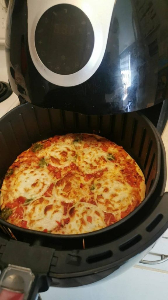 Air fryer Detroit-Style Pizza