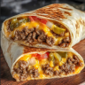 Air Fryer Cheeseburger Wraps