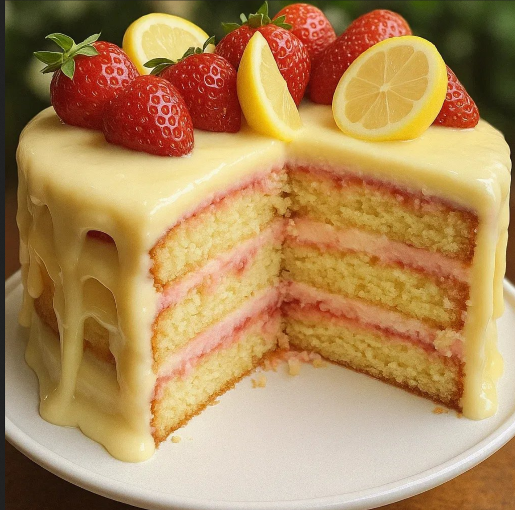 Strawberry Lemonade Layered Delight