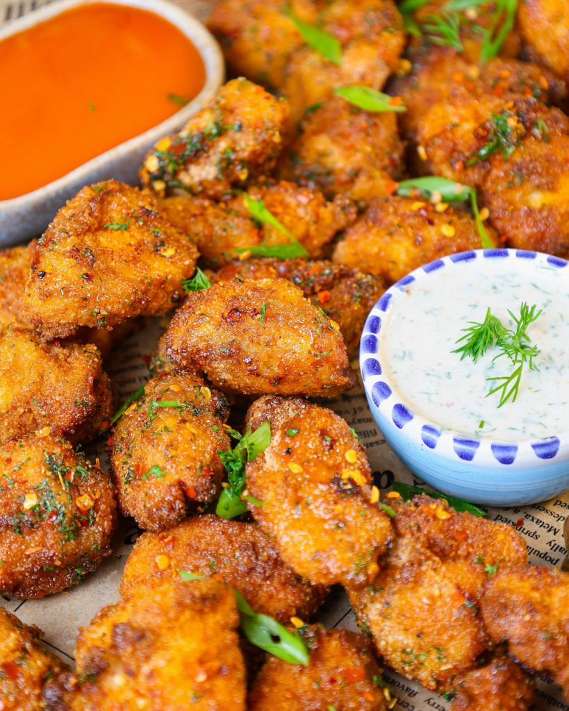 Air Fryer Crispy Hot Honey Chicken Bites