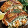 Crab Shrimp Stuffed Salmon