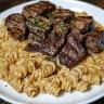 Air Fryer Garlic Butter Steak and Pasta