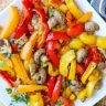 Air Fryer Peppers and Mushrooms