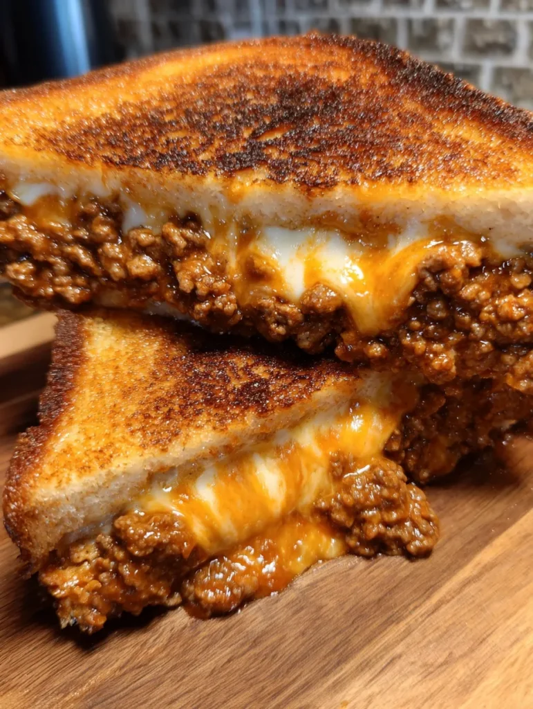 Air Fryer Grilled Cheese Sloppy Joes