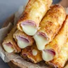 Air Fryer Baked Ham & Cheese Sticks