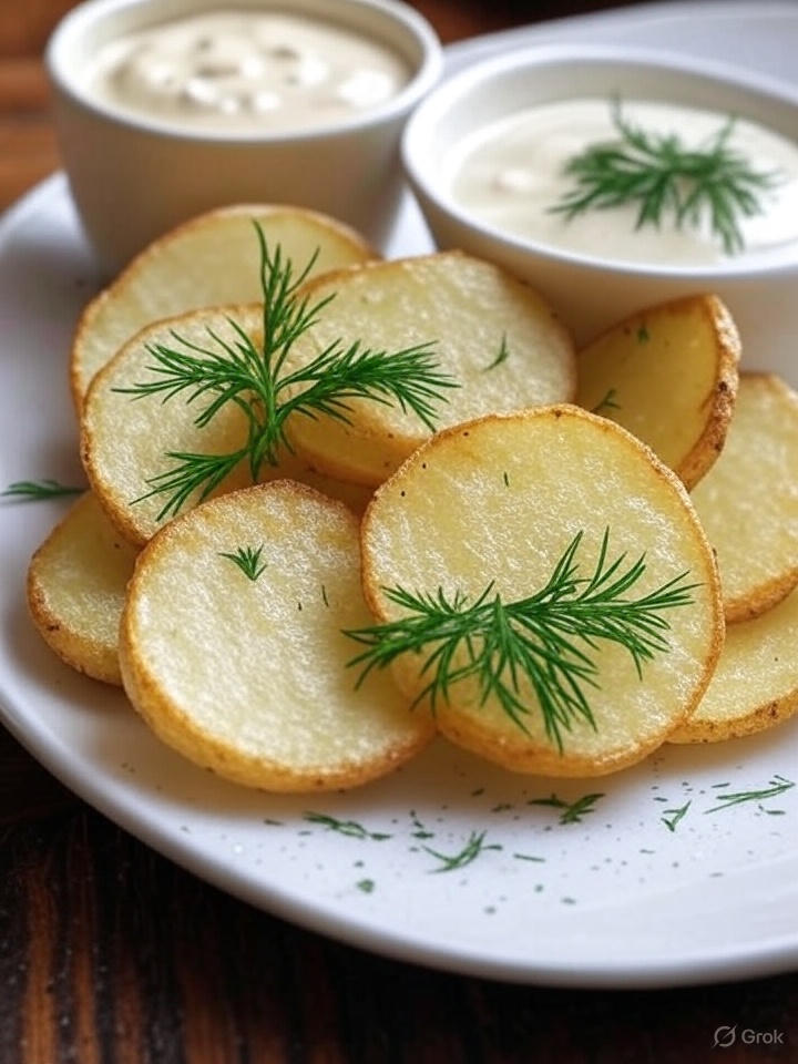 Air Fryer Salt and Vinegar Potato Chips